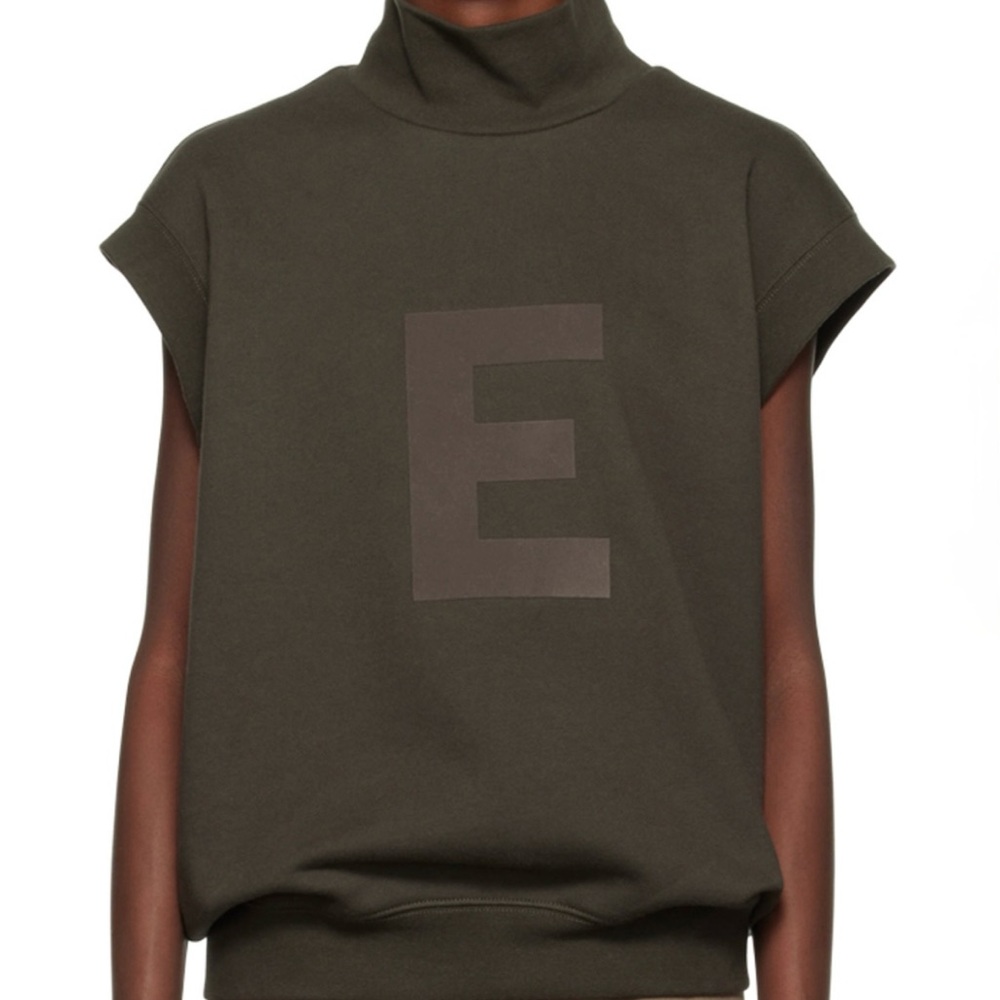 Essentials Fear of God Gray Mock Neck Vest (Fleeced)